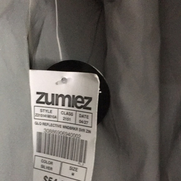 Zummies Zine Men’s reflective windbreaker Hoodie. Medium - Picture 7 of 10